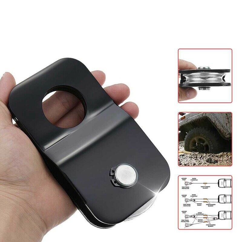 Winch Snatch Block Pulley Block Heavy Duty 4 Ton (8000 Lbs) Moving Pulley S W2C9