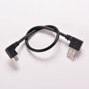 Portable USB 2.0 A Right male plug to Mini B 5P Right Angle Male plug Cablej Z