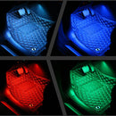 1Pcs Car Interior 5050 SMD 9LEDs x 4 Hard RGB LED Strip Lights 12V IR Controller