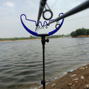 Heavy Duty Sprial Rod Holders Fishing Pole Ground Stand Support Rest Blue