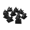 1X(100Pcs/Lot Cable Cord Adhesive Fasteners Clips Organizer Clamp Mounting