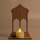 Ramadan Wooden Eid Mubarak Decoration For Home Moon Islam Mosque Muslim Woo