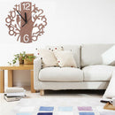Wooden Wall Clocks Tree Shape Silence Creative Clock For Living Room Kitchen