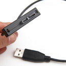 USB 2.0 to 7+6 13Pin SATA Laptop CD/DVD/Blu-ray Optical Drive Adapter Cable