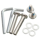 2 Sets Luggage Suitcase Replacement Wheels OD 50mm Axles Washers Wrenches Parts