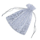 20PCs White Star Moon Organza Gift Bags Pouches Wedding Christmas Gift,16cm