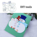 Snowman Couple Cutting Dies Stencil DIY Scrapbook Cards Template Embossing C1Z7