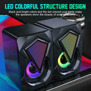 PC Surround Sound System LED Speakers Gaming Deep Bass Desktop Computer USB I3U0
