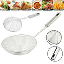 Strainer Skimmer Stainless Steel Spider Strainer Kitchen Tool 13Inch Bowl US