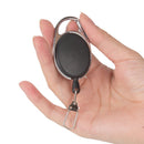 Retractable Key Chain Reel Steel Cord Recoil Belt Key Ring Badge Holder Outdo 3C