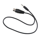 1x DIN 5 Pin Din MIDI Male Plug To 3.5mm Male Stereo Jack Audio Cable 50cm 0. Oh