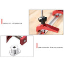 Quick Acting Hold Down Clamp T-slot T-track Clamp Set Woodworking Tool, Aluminum