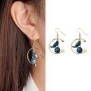 Fashion Enamel Cat Star Drop Dangle Statement Earrings Women Jewelry Accessor-OZ