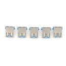 5Pcs USB 3.0 Type A Female Right Angle 9Pin DIP Socket PCB Solder Connecto BX