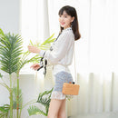 New Wooden Clutch Bag Ladies Evening Bag Chain Bag Handbag Party Wedding Ba