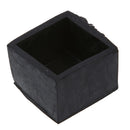 4 Pcs Black Chair Table Leg Rubber Foot Covers Protectors 28mm x 28mm