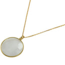 6 X necklace glass lens loupe magnifying glass pendant necklace pendant gol E2O1