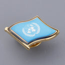 Metal Badges Flag United Nations Souvenir Badge