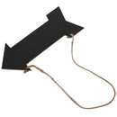 arrow hanging black chalkboard MESSAGE FUN PLAQUE KITCHEN GIFT HOME NOTE ME T8V6