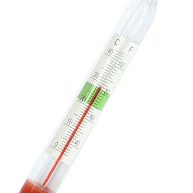 5X(Aquarium Glass Float Hydrometer With Thermometer Salt Marine 20cm Y8F8)