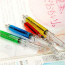 4Pcs  Syringe-shaped Ballpoint Pens Cute Creative Ball Point Pen Black Supply