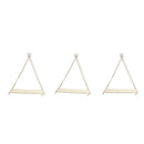 3x Nordic Style Wall Mounted Shelves Plant Flower Pot Rack Indoor Outdoor Decor