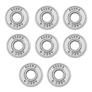 16Pcs 608RS Abec 9 Skateboard Bearing for Longboard Inline Hockey White