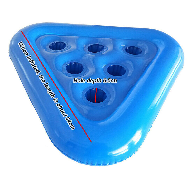 Pool Cup Holder Pvc Inflatable Water Party Summer Drink Float Coasters 6 Holes