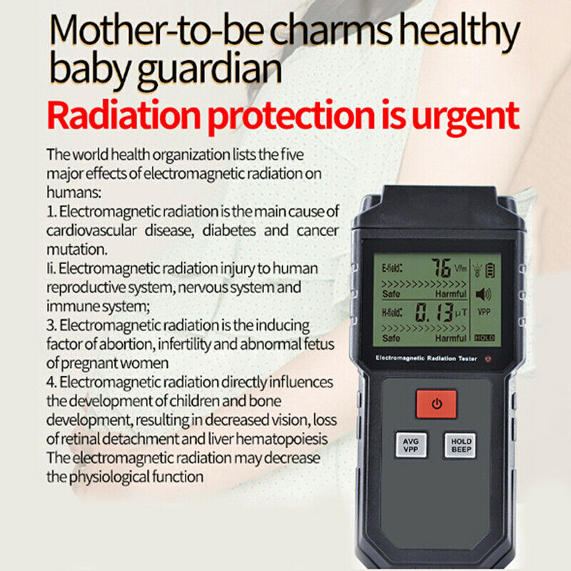 Mini Electromagnetic Radiation Tester EMF Meter Electric Magnetic Field Detec Kw