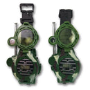 2pcs Kids Military Simulation Watch Walkie-Talkie Outdoor Activity Toys