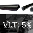 New Car Window Tint Heat-insulating Film Tinting Dark Black 5% VLT 50*300CM