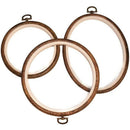3 Pieces / Set of Embroidery Hoop Frame Set Cross Stitch Hoop Imitation Woo
