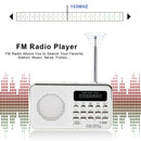 Portable Mini Am Fm Radio Stereo Speaker Support Sd/Tf Card With Usb(White) P5H7