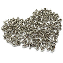 300 Sets Double Caps Studs Dome Rivets for Leathercraft DIY Supplies 6x8mm