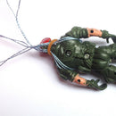 5pcs Plastic Army Playset 9cm Soldier Paratroopers Action Figures Collectibles