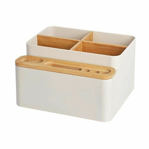 Simple Japan Style Detachable Desktop Storage Box For Remote Control Mobile T1A2