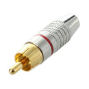 Adapter Audio Coaxial Cable Connector RCA Plug seamless 10 pcs