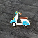 Cartoon Motorcycle Locomotive Brooch Pin Enamel Icon Pin Button Jacket Back J1T7