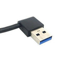 USB 3.0 Type A Male 90 Degree Left Angled to Right Angled Extension Cable S Q4Y1