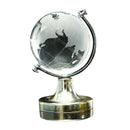 Clear World Map Earth Round Globe Crystal Glass Paperweight Decoration For  P4E9