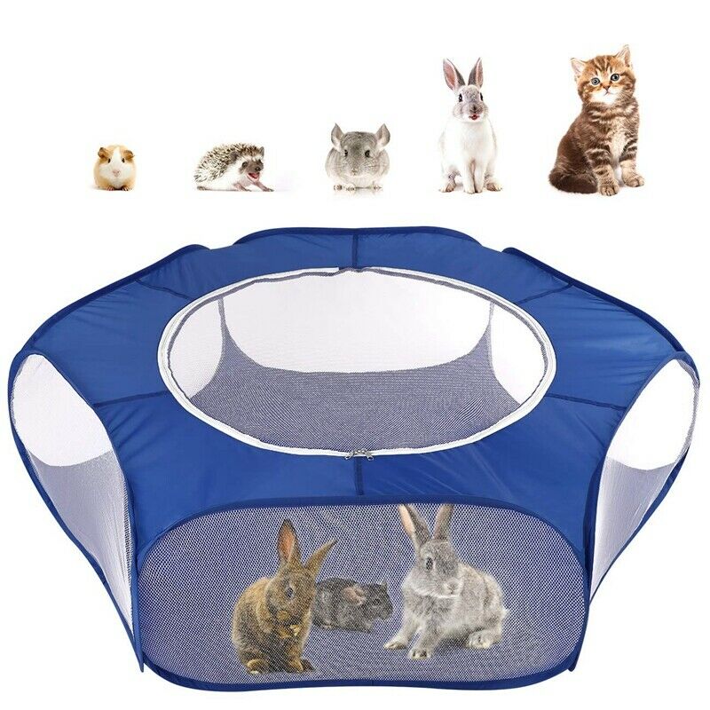 Small Animals Playpen Breathable & Waterproof Small Pet Cage Tent with Zipp A1H5
