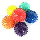 6Pcs Spiky Ball Massage Trigger Point Hand Exercise Pain Stress Relief 6 C IFE