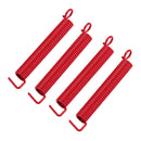 4 Pcs of Pack Iron Guitar Replacement Tremolo Bridge Tension Springs Red