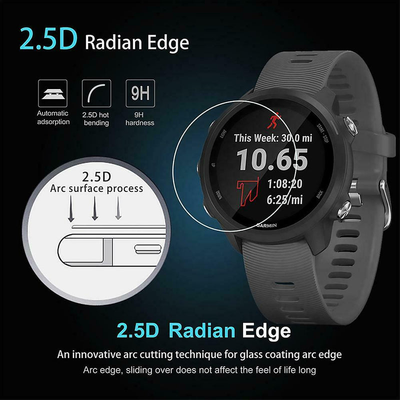 Tempered Glass Screen Protective Film for Garmin Forerunner 245/245 Music Watch