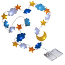 LED Decorative Lamp Star Moon Cloud Decorative Light Nonwovens Holiday Kids