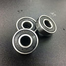 10pcs 608-2RS Rubber Cover Sealed Bearing Shafts Deep Groove Steel Ball Bearings