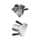 2pcs Stainless Steel Food Shovel Chip Bagger Fry Scoop Single+Double Handle