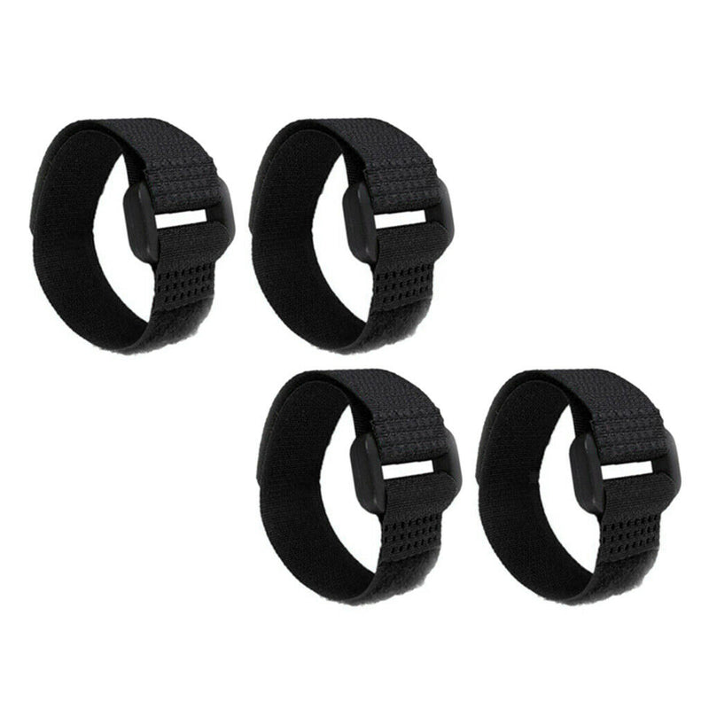 4 Pieces Rooster Collar Prevent Rooster from Screaming for Duck Goose Black