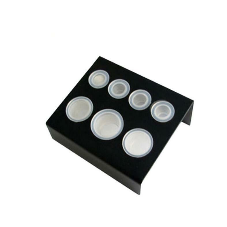 Pro  Stainless Steel Tattoo Pigment Ink Cup Cap Holder Machine Shelf Stand Gw
