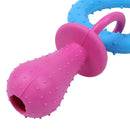 Rubber Pet Dog Puppy Healthy Dental Teeth Cleaning Gums Chew Bone Play Trai C9H4